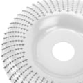 Miniatyrbillede 3 af 8: Træskæringsdisk Stabil Ingen Deformation Robust Konstruktion Træbearbejdning Slibningsplade Formningshjul Sølv