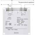 Miniatyrbild 3 av 5: Programmerbar digital strömbrytare för 200-250VAC apparater, med inbyggt litiumbatteri för oavbruten drift, idealisk för moderna hushåll
