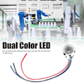 Miniatyrbild 4 av 8: 4 Set PreWired Runda LED-lampor Mini Common Anode 2-färgs Indikatorlampor 10mm 110220V (Röd och Blå)