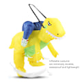 Miniatyrbilde 6 av 8: Gul Dinosaur Oppblåsbar Kostyme Halv Kropp Modell Merkelig Dinosaur Form Oppblåsbar Kostyme Voksne 150‑200cm