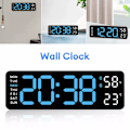 Miniatyrbild 3 av 5: Digital LED Väggbordsklocka, Stor LED-display med Automatisk Ljusstyrkedämpare, Multifunktionell Digital Timer för Studierum, Restauranger och