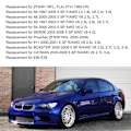 Miniatyrbilde 6 av 8: Sett med ledningsnett for girkasse-solenoid for bil 0501314432, erstatning for E90 E39