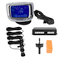 Miniatyrbild 1 av 3: 2-tums LCD-display för bilparkering, backvarnare med 4 radarsensorer, svart