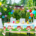 Miniatyrbilde 4 av 4: Gårdskufjøs Ranch Kylling Dyr Barnefødselsdag Borddekking Papirbrett Papirkopp Vev Dekorasjon Festartikler 1PCS