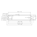 Miniatyrbillede 6 af 8: Elektronisk boks af aluminiumlegering, integreret projektindkapsling til printkort 13x61x100mm