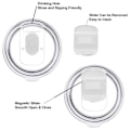 Miniatyrbild 2 av 4: 2-pack 20 oz Magnetiska Ersättningslock för 20 oz Tumlare, 16 oz Pintglas, 10/24 oz Mugg, 10 oz White