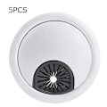 Miniatyrbillede 2 af 2: 5 stk. Alloy ABS Trådningshul Computer Desk Hul Tråd Grommet Dæksel (Hul Diameter 60mm)