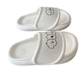 Miniatyrbillede 8 af 8: Kvinders Tykke Sål Slide Sandaler Anti-Skridsikker Komfortable Moderne Søde Dame-Tøfler til Sommer Hvid 38‑39 (Passer til 37-38 Størrelse Fødder at Bære)