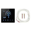 Miniatyrbild 2 av 8: Smart Termostat Programmerbar Digital Stor Pekskärm Väggmonterad Uppvärmningstermostat Kompatibel med Tuya 3500W AC90‑240V 16A med WiFi (med 3m