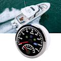 Miniatyrbillede 1 af 8: 85mm 160 km/t GPS Speedometer 0‑8000 o/min Turteller Måler LCD Rød Baggrundsbelysning til Bil Båd Yacht RV Lastbil Sort