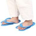 Miniatyrbild 1 av 2: 12 Par Spa Pedikyr Tofflor Engångs Nagelkonst Salong Hem Resa Flip Flops 42 (Blå)