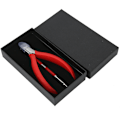 Miniatyrbild 2 av 4: 2-pack Inväxt Nagelklippare & Nagelbands-tryckare Set Silikonhandtag Kniptångssats Röd