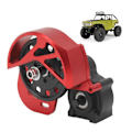 Miniatyrbild 1 av 8: 1/10 Aluminiumlegering RC Växellåda Monteringssats Stål 87T Spur Gear Set för Axial SCX10 SCX10 II Röd