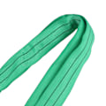 Miniatyrbillede 3 af 8: Løfteslynge 4M 2T Grøn Forstærket Dobbelt Øje Løkke Polyester Fleksibel Rigging Løfteslynge til Kran Hejs