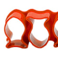 Miniatyrbild 4 av 8: Guldfisk Kex Form Mini Plast Återanvändbar för Bakning Kakor Liten Fiskformad Orange