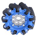 Pikkukuva 6 / 8: 4 tuuman Omnidirectional-pyörä SPCC-teräksinen akseli TPU-kumirulla Robottiauto Omni-komponentit Vasen 5606‑0100‑0100