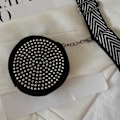 Miniatyrbild 2 av 7: Glittrande Rhinestone Magväska, Högkvalitativa Läder Midjeväskor För Kvinnor Med Mångsidiga Alternativ För Crossbody-väska, Smidig Dubbel Dragkedja För Säker Förvaring