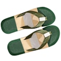 Miniatyrbillede 1 af 8: Mænds Flip Flops Hurtigtørrende Åndbar Skridsikker Blød EVA Ergonomisk Strand Thong Sandaler Grøn 42