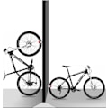 Miniatyrbild 5 av 5: Hopfällbar Cykelkrok för Vägg, Kraftig Väggmontering för Garage och Hem, Utrymmesbesparande Enkel Installation för Inomhusförvaring