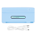 Pikkukuva 2 / 4: PlugIn-tyyppinen USB-seinäasennus UV-hammasharjanpidikepuhdistin (Sininen)