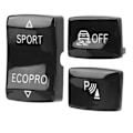 Miniatyrbillede 2 af 8: 3 stk Gear Knapsæt 6131 9252 912‑1 ESP Antislip Switch Sport Knappen Radar Sensor Nøgleudskiftning til F20 F21 F22 F23 Sort