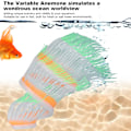 Miniatyrbillede 3 af 8: Kunstig Anemone Koralsilkon Simulering Vandplante Akvarium Fiskedam Dekoration MGrøn