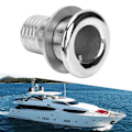 Miniatyrbillede 1 af 8: Vanddræningsstop Gennem Skrog Fitting Drænforbindelse 316 Rustfrit Stål til Marinebåd Yacht 1-1/2in Slange