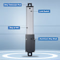 Pikkukuva 7 / 8: Lineaarinen aktuaattori DC 12V 100mm Sisäinen rajakatkaisin Alhainen melutaso Sähköinen mini lineaarinen aktuaattori teollisuudelle ja maataloudelle 4mm/s-150N