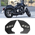 Miniatyrbillede 5 af 8: 2 stk. Motorcykel Side Cover Ramme Panel Plade Udskiftning til Kawasaki Vulcan S 650 2015‑2021 Sort