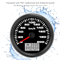 Miniatyrbilde 8 av 8: 85mm GPS-hastighetssensor 200 km/t 7 fargede bakgrunnslys Svart urskive Svart ramme for bil båt yacht bobil