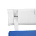 Miniatyrbillede 3 af 8: Foldbar Brusebadsstol i ABS til Ældre, Væghængt, Badeværelseskrak til Skift af Sko, Blå