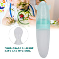 Miniatyrbillede 1 af 5: Silikon Squeeze Spoon Feeder til Spædbørn Risgrød Flasker Mad Dispenser Ske til Baby