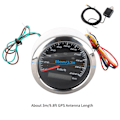Pikkukuva 5 / 8: 9‑32V IP67 GPS-nopeusmittari 200KM/H 0‑999999KM LCD-matkamittari Ukkoutumaton Monitoimimittari Autoille Moottoripyörille Laivaille