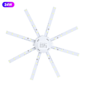 Miniatyrbillede 2 af 2: 24W 5730 LED Loftlampe Panel Nedhængt Lys Chip Lampe Hvid Hjem Belysning 220V