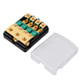 Miniatyrbillede 2 af 8: 1 Vejs 4 Udgang 0/4 AWG til 4/8 AWG Strømssikringsholder Kobber til Biler Lastbiler Både
