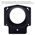 Miniatyrbilde 8 av 8: 3,6 tommers innsugningsmanifold gasspjeldadapteravstand for GM GEN III LS1 LS2 LS6 LSX LS4 Svart