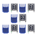 Miniatyrbild 2 av 8: 5 Set Steppermotor-drivrutiner Kit Ultraljudsstyrd Motor Drivrutinmodul med Värmekylare 5.5‑28V MKS TMC2209