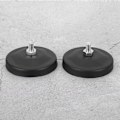 Miniatyrbillede 1 af 2: Magnetisk Arbejdslys Basemontering Beslag Holder Sucker Sort Universal Biltilbehør