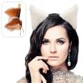 Miniatyrbild 4 av 5: Kattöron Hårklämmor Halloween Rävöron Furry Headpiece Jul A