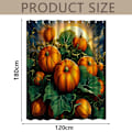 Miniatyrbilde 3 av 4: Høst Dusjforheng for Bad, Høstgresskarhøst Bondegård Thanksgiving Halloween Stoff Dusjforheng med Kroker Sett 120*180cm
