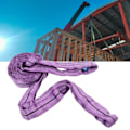 Miniatyrbillede 5 af 8: Løfteslynge Hejsestropper 1T Polyester Rigging Stropper Lilla til Transport