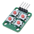 Miniatyrbild 3 av 8: 5 st 2x2 Scan 4-knappars tangentbordmodul Array-tangentbrytarmodul för elektrisk styrning