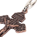 Miniatyrbillede 5 af 8: 2 stk Kors Nøglering Elegant Legering Retro Jesus Religiøs Nøglering til Punge Rygsække Møntpunger Bilspejle