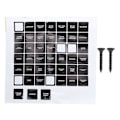 Miniatyrbillede 6 af 6: 5 Gang LED Toggle Switch Panel med Digital Voltmeter Universal til RV Bil Motorbåd Grøn