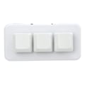 Miniatyrbilde 6 av 8: Hvit Mini 3-Tasters Tastatur ABS Bluetooth-Mottaker USB Komfortabel Håndfølelse Programmering LED Spilltastatur for Hjemmet