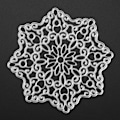 Miniatyrbillede 1 af 2: 1 stk. Nytt Kulstofstål DIY Papirklipningskort Skæredør Embossing Håndværk Blomst Ramme (075)