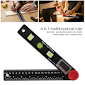 Miniatyrbilde 8 av 8: 4 i 1 Digital Vinkelmåler med Display - Multifunksjonell Vinkelmåler for Hjem, Utendørs og Industri