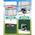 Miniatyrbild 4 av 5: IBC Behållarskydd, Vattentätt Skydd för Regnvattentank, Högdensitetspolyeten Solskyddshuva för 1000L IBC Tank, Anti-Damm Och