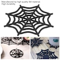 Miniatyrbild 7 av 8: 20 st Halloween-dekorationer för vägg, festtillbehör, spindelnätformade i filt för hemmet