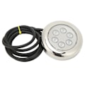 Miniatyrbillede 2 af 8: 3,5 tommer LED undervandslys Overflademontering IP68 Vandtæt 12V‑24VDC til Yacht Marine Båd Hvidt Lys 4W